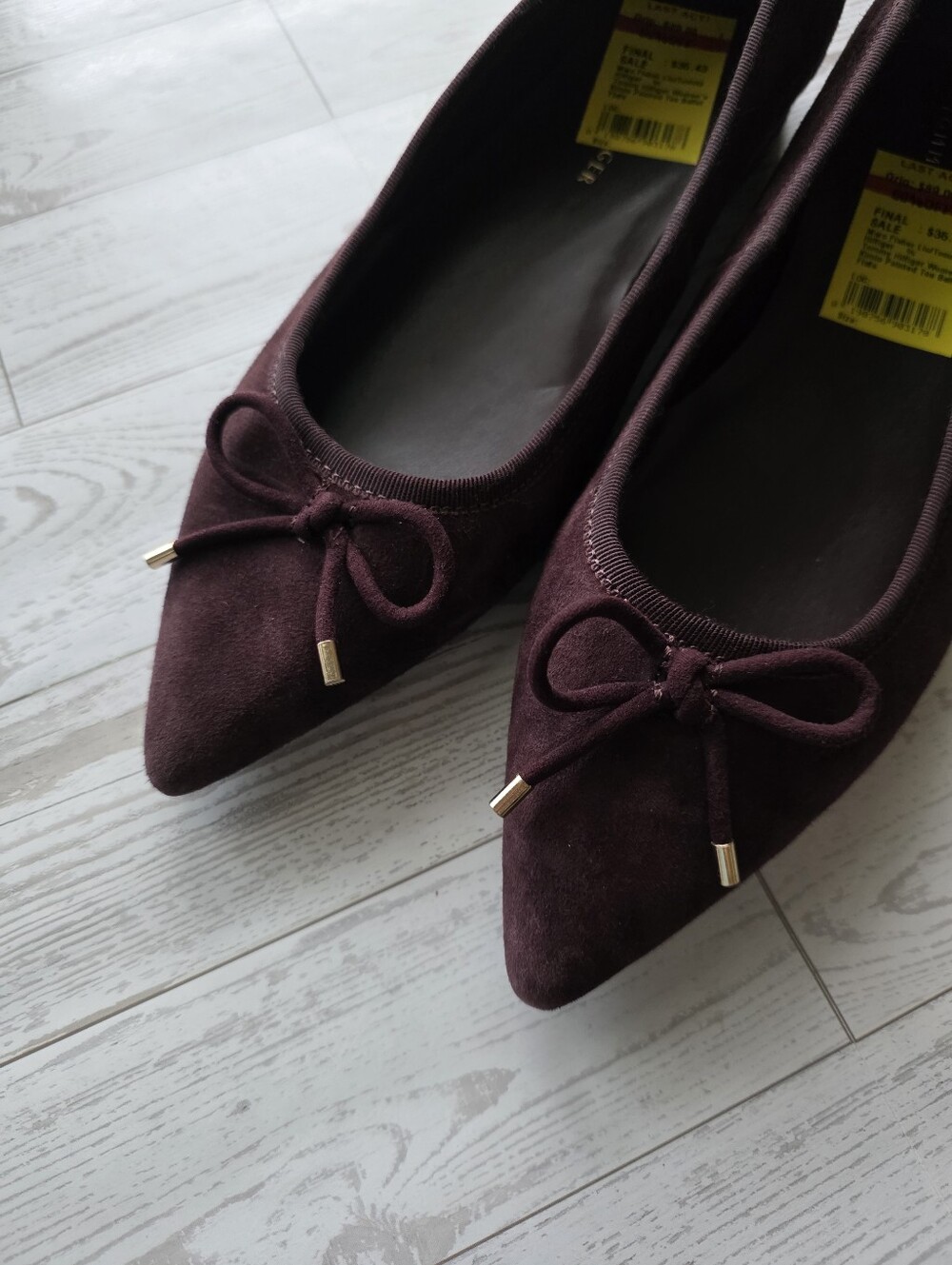 Tommy Hilfiger Pointed Toe Ballet Flats 8